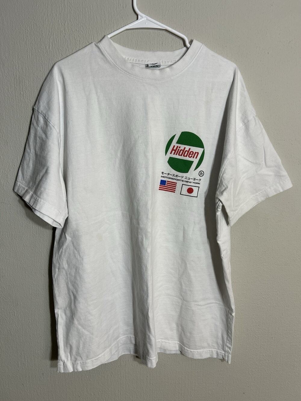 Hidden Motorsports New York White T Shirt XL